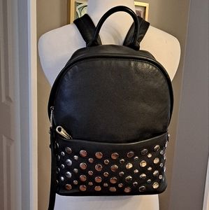 Rebecca Minkoff black leather backpack